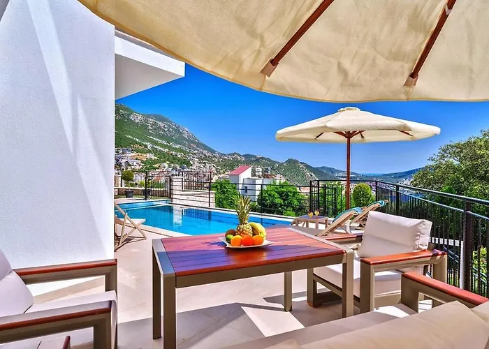 Villa 3 Bedroom Seaview With Private Pool Hot Tub Kalkan