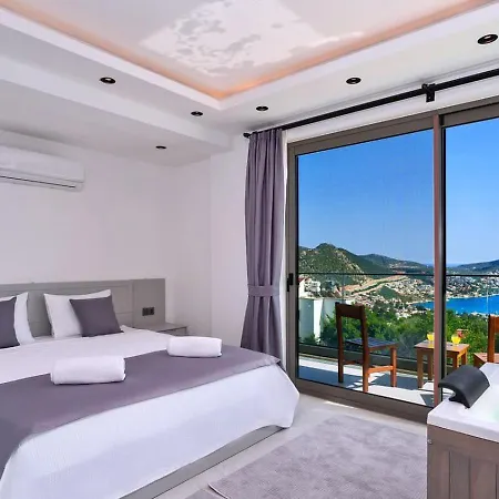3 Bedroom Seaview With Private Pool Hot Tub Kalkan